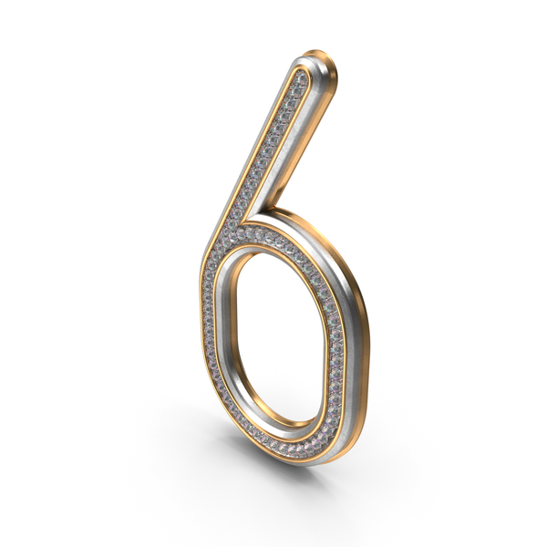Bling Diamonds Number 6 PNG & PSD Images Bling Diamonds Number 6 PNG & PSD Images