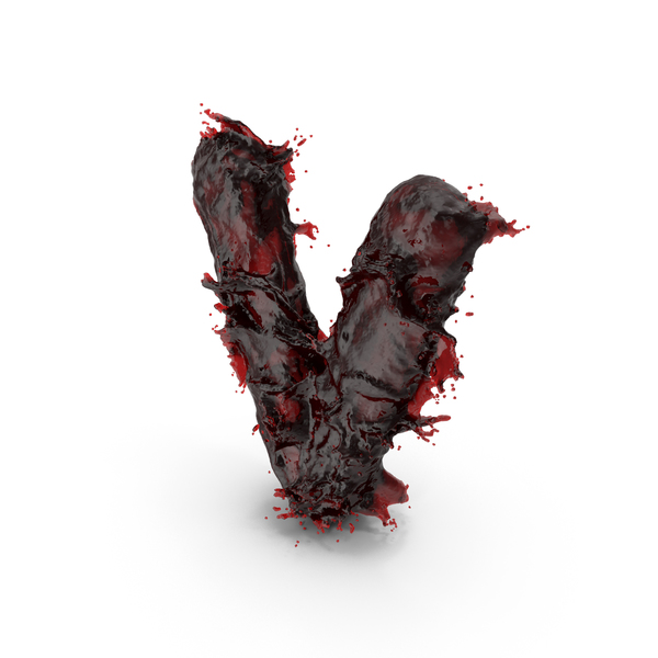 Language: Blood Small Letter v PNG & PSD Images