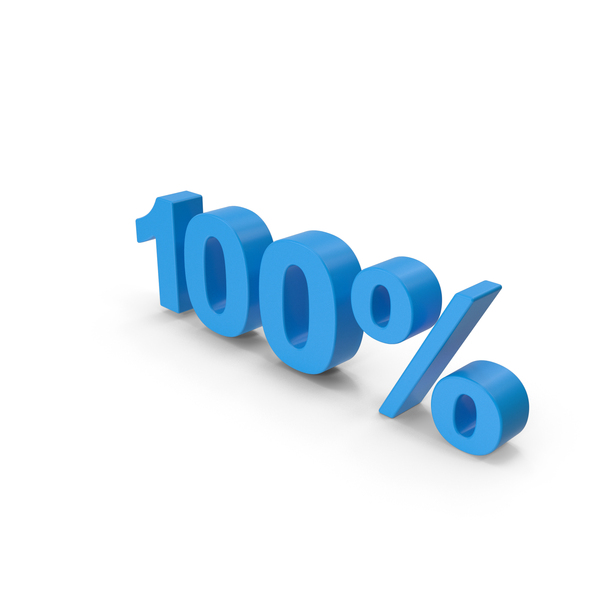 Number: Blue 100% Symbol PNG & PSD Images Number: Blue 100% Symbol PNG & PSD Images