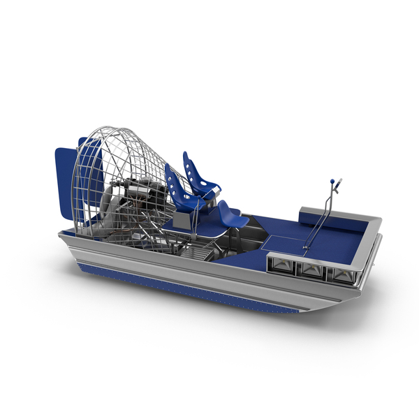 Blue Airboat PNG & PSD Images Blue Airboat PNG & PSD Images