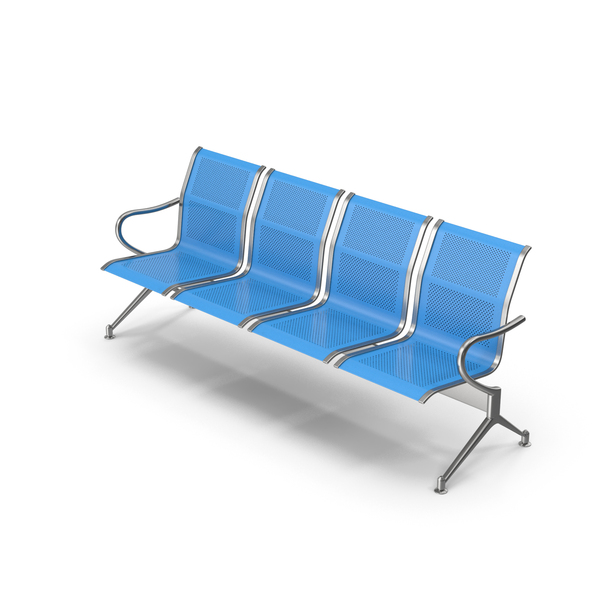 Blue Airport Seating PNG & PSD Images