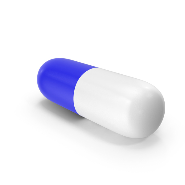 Medicine Bottle: Blue And White Pill PNG & PSD Images