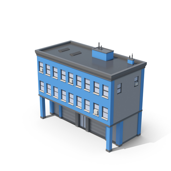 Blue Apartment Building PNG & PSD Images