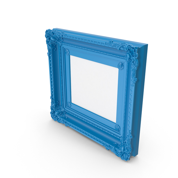 Frame: Blue Baroque Picture PNG & PSD Images Frame: Blue Baroque Picture PNG & PSD Images
