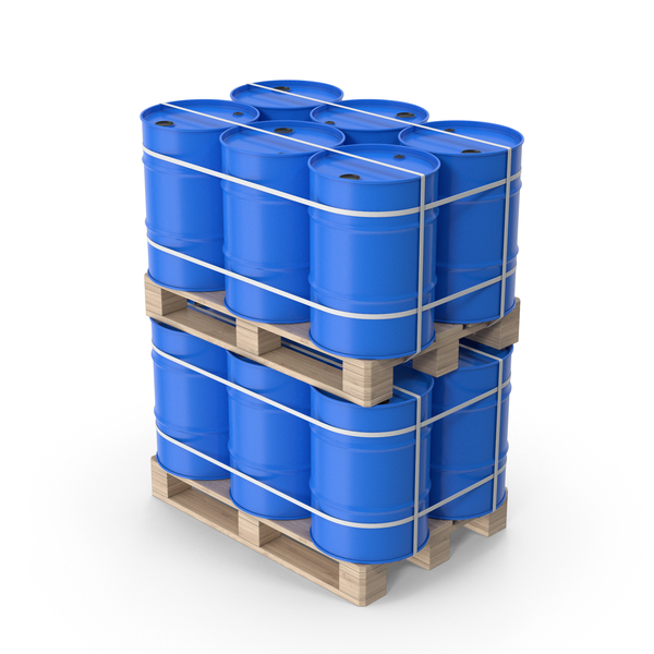 Barrel: Blue Barrels On Wood Pallets PNG & PSD Images Barrel: Blue Barrels On Wood Pallets PNG & PSD Images