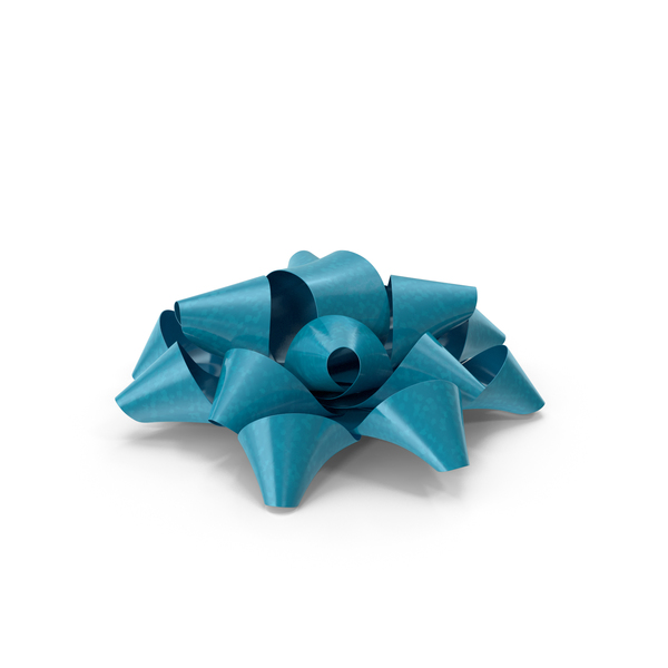 Gift: Blue Bow PNG & PSD Images