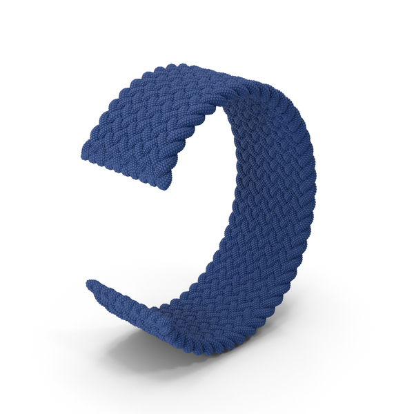 Fitness Bracelet: Blue Braided Solo Loop PNG & PSD Images
