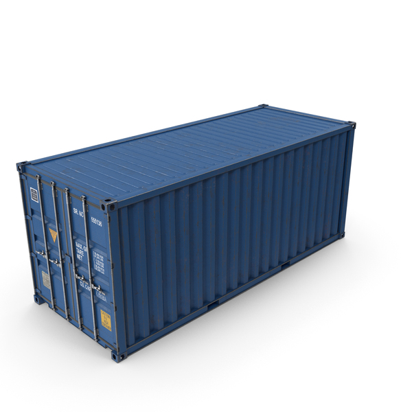 Blue Cargo Container PNG & PSD Images