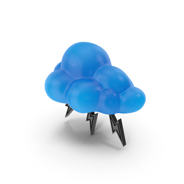 Symbols: Blue Cartoon Cloud With Thunderbolt Symbol PNG & PSD Images Symbols: Blue Cartoon Cloud With Thunderbolt Symbol PNG & PSD Images