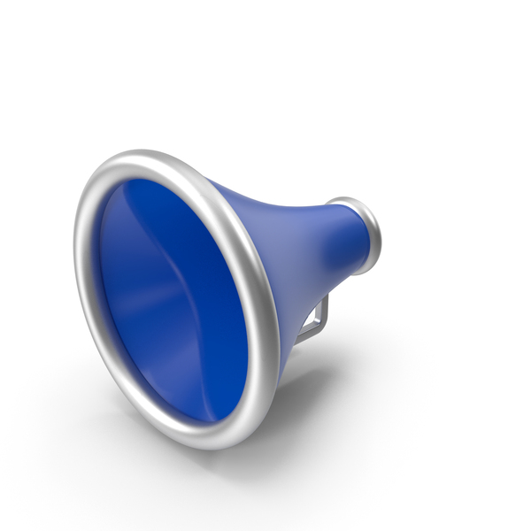 (Acoustic): Blue Cartoon Megaphone PNG & PSD Images