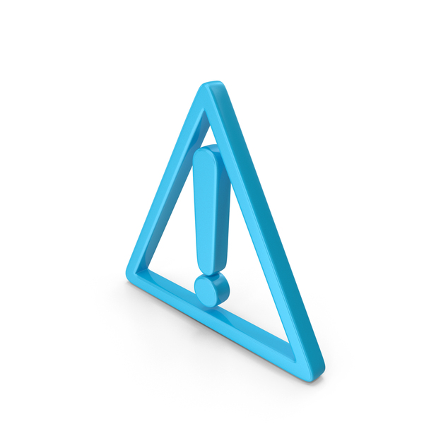 Symbols: Blue Caution Symbol PNG & PSD Images