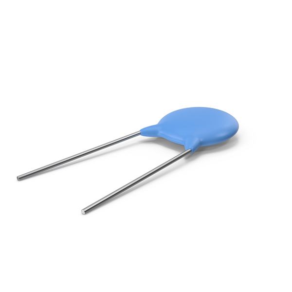 Blue Ceramic Capacitor PNG & PSD Images