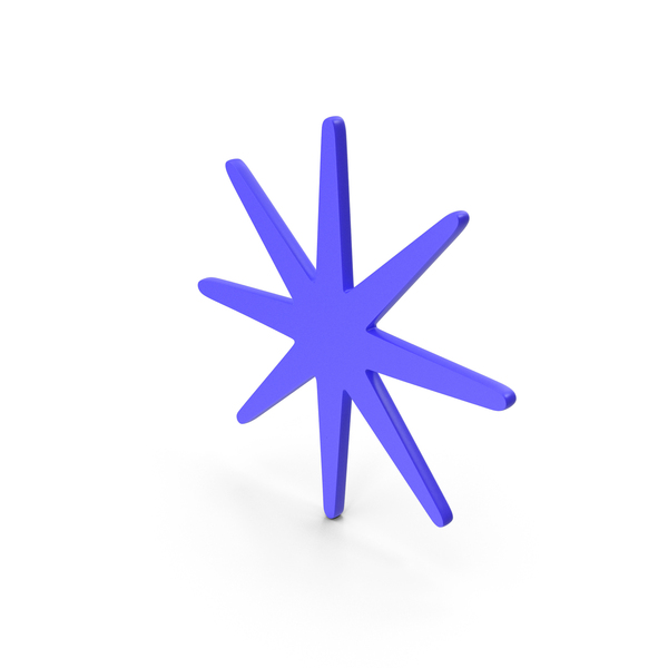 Symbols: Blue Christmas Decoration Star Icon PNG & PSD Images