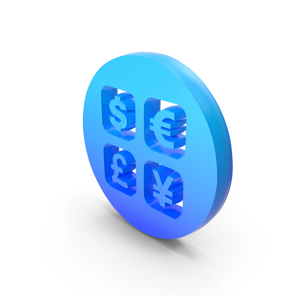 Blue Circular Currency Symbols PNG & PSD Images Blue Circular Currency Symbols PNG & PSD Images