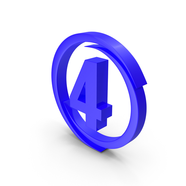 Blue Circular Number 4 PNG & PSD Images Blue Circular Number 4 PNG & PSD Images