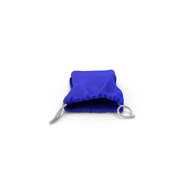 Bag: Blue Cloth Pouch PNG & PSD Images Bag: Blue Cloth Pouch PNG & PSD Images