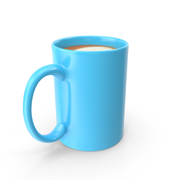 Coffee: Blue Cup With Cappuccino PNG & PSD Images Coffee: Blue Cup With Cappuccino PNG & PSD Images
