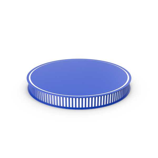 Pedestal: Blue Cylindrical Display Podium Lighted-Up. PNG & PSD Images