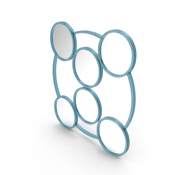 Blue Designer Mirror PNG & PSD Images