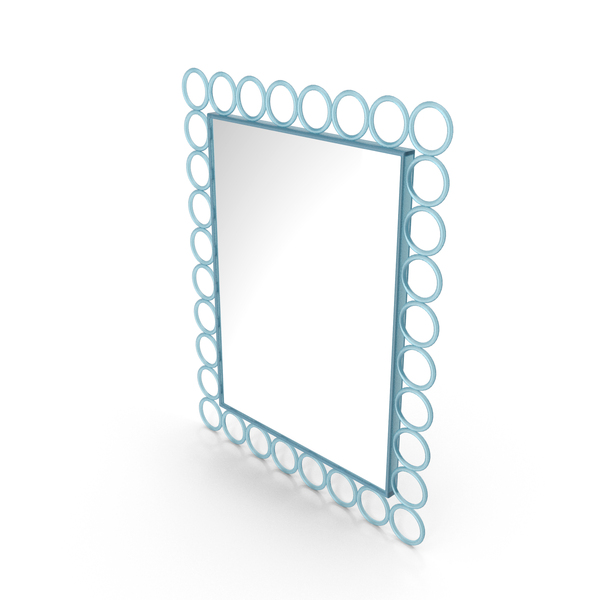 Blue Designer Mirror PNG & PSD Images