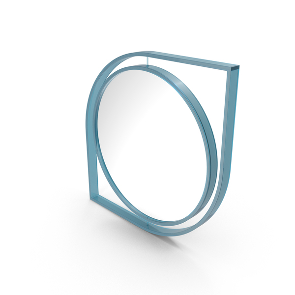 Blue Designer Mirror PNG & PSD Images