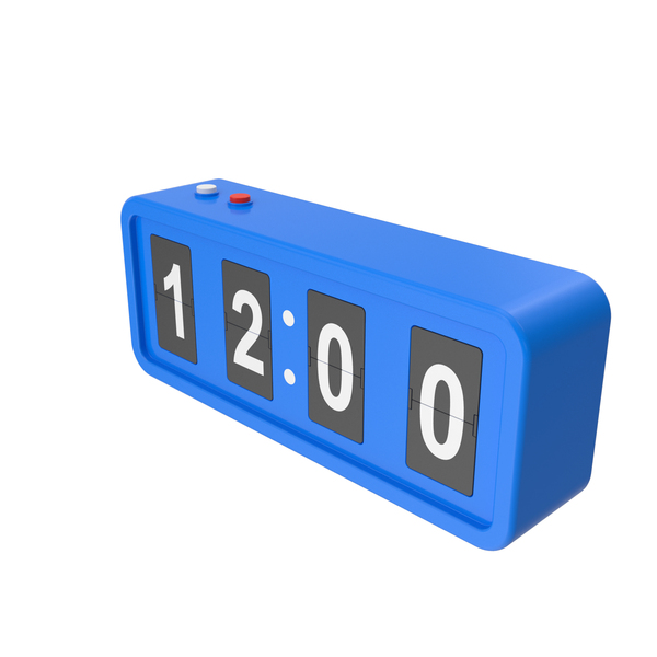 Blue Desk Clock PNG & PSD Images Blue Desk Clock PNG & PSD Images