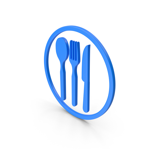 Symbols: Blue Dinner Plate Symbol PNG & PSD Images