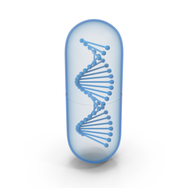 Blue DNA In Capsule PNG & PSD Images Blue DNA In Capsule PNG & PSD Images