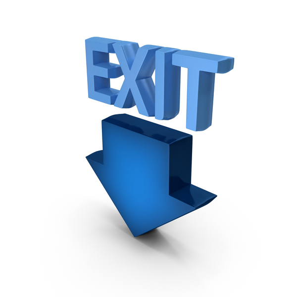 Symbols: Blue Exit Arrow PNG & PSD Images Symbols: Blue Exit Arrow PNG & PSD Images