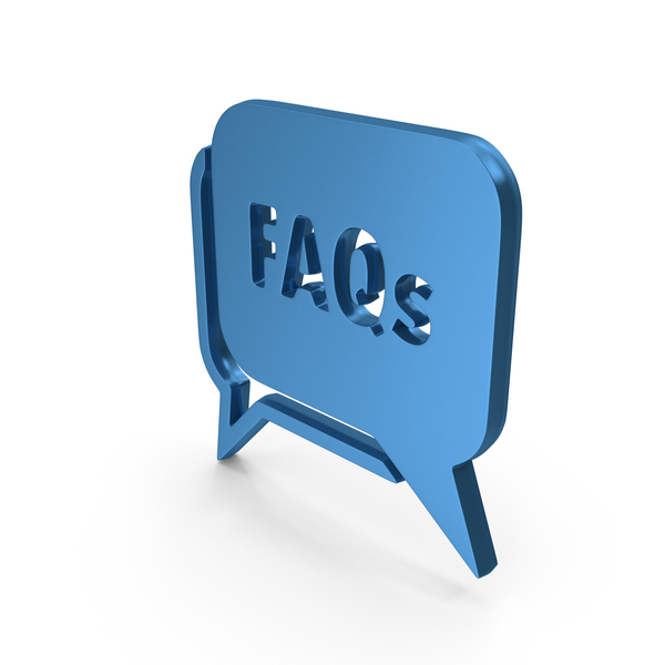 Symbols: Blue FAQs Chat Icon PNG & PSD Images