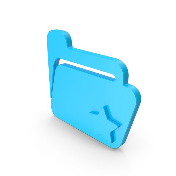 Symbols: Blue Favorite Folder Symbol PNG & PSD Images