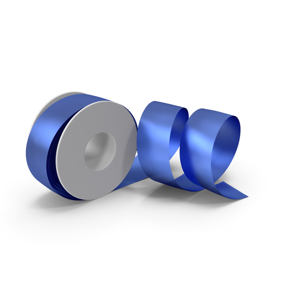 Blue Foil Ribbon Spool PNG & PSD Images Blue Foil Ribbon Spool PNG & PSD Images