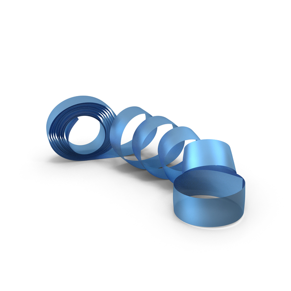 Blue Foil Ribbon PNG & PSD Images