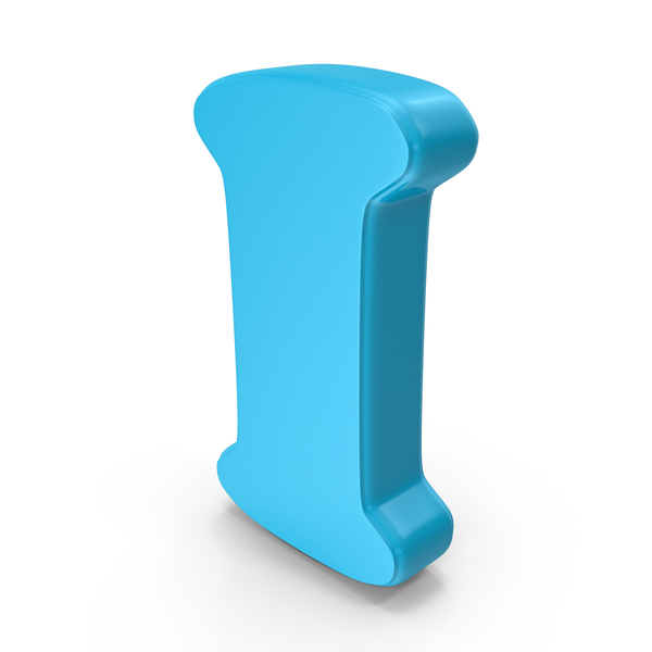 Language: Blue Font Cooper Alphabet I PNG & PSD Images