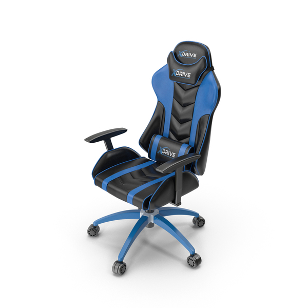 Seat: Blue Gaming Chair PNG & PSD Images
