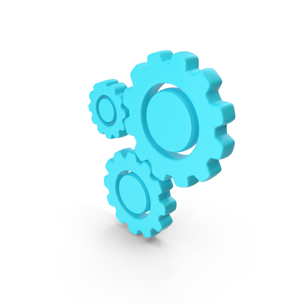 Blue Gears Symbol PNG Images & PSDs for Download | PixelSquid - S11787810B