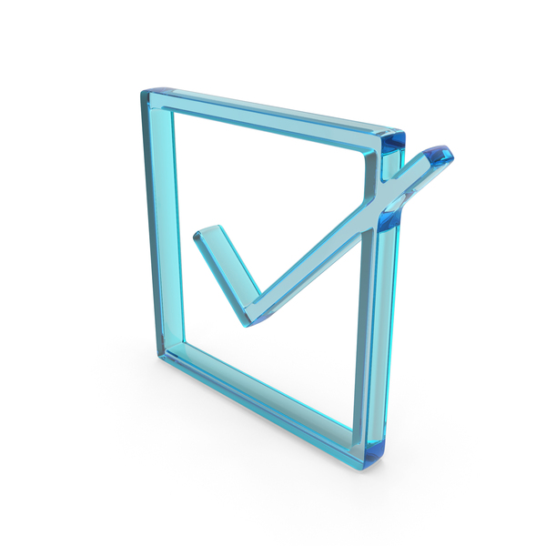 Symbols: Blue Glass Box Tick Mark Symbol PNG & PSD Images Symbols: Blue Glass Box Tick Mark Symbol PNG & PSD Images