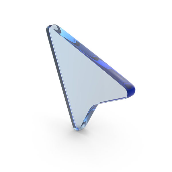 Symbols: Blue Glass Cursor Icon PNG & PSD Images