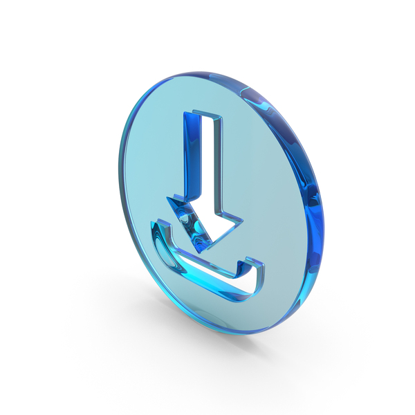 Symbols: Blue Glass Download Circular Symbol PNG & PSD Images