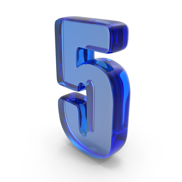 Blue Glass Font Impact Number 5 PNG & PSD Images Blue Glass Font Impact Number 5 PNG & PSD Images