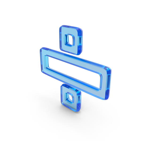 Blue glass math division symbol png images psds for download