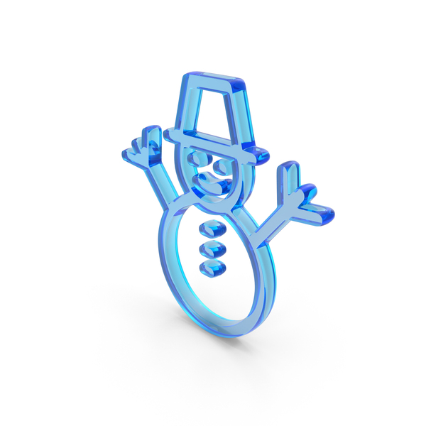 Symbols: Blue Glass Snowman Outline Icon PNG & PSD Images Symbols: Blue Glass Snowman Outline Icon PNG & PSD Images