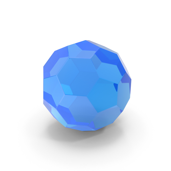 Symbols: Blue Glass Soccer Ball PNG & PSD Images
