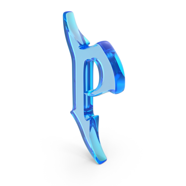 Blue Glass Stylish Gothic Font Capital Letter P PNG Images & PSDs for ...