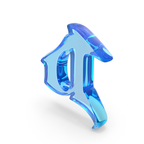 Blue Glass Stylish Gothic Font Small Letter A PNG Images & PSDs for ...