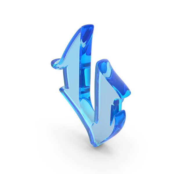Blue Glass Stylish Gothic Font Small Letter V PNG Images & PSDs for ...