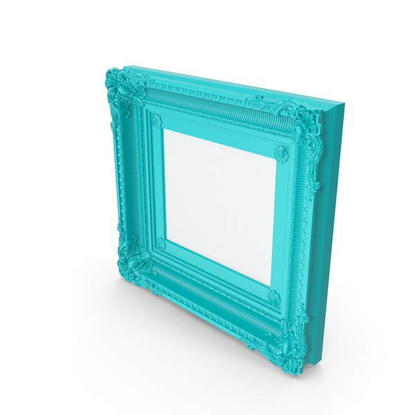 Blue Green Baroque Picture Frame PNG & PSD Images Blue Green Baroque Picture Frame PNG & PSD Images