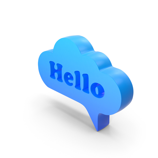 Balloon: Blue Hello Speech Bubble PNG & PSD Images Balloon: Blue Hello Speech Bubble PNG & PSD Images