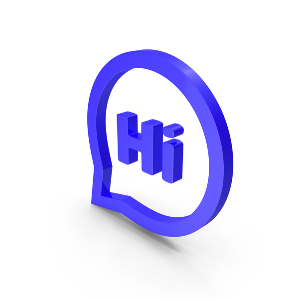 Balloon: Blue Hi Speech Bubble Symbol PNG & PSD Images Balloon: Blue Hi Speech Bubble Symbol PNG & PSD Images