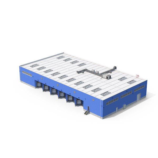 Warehouse: Blue Industrial Building PNG & PSD Images Warehouse: Blue Industrial Building PNG & PSD Images